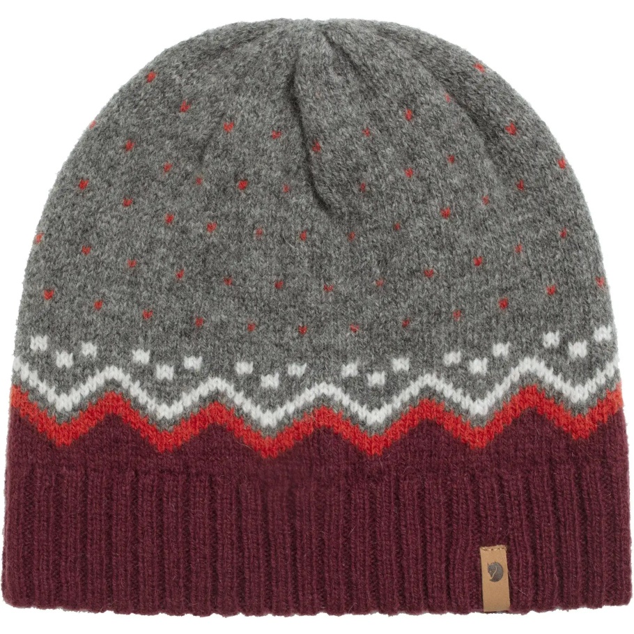 Fjällräven Moda Övik Gorro Tejido Granate Oscuro