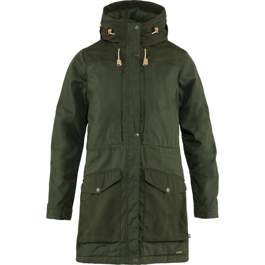 Fjällräven Fashion Singi Parka Acolchada De Lana Con Bosque Profundo