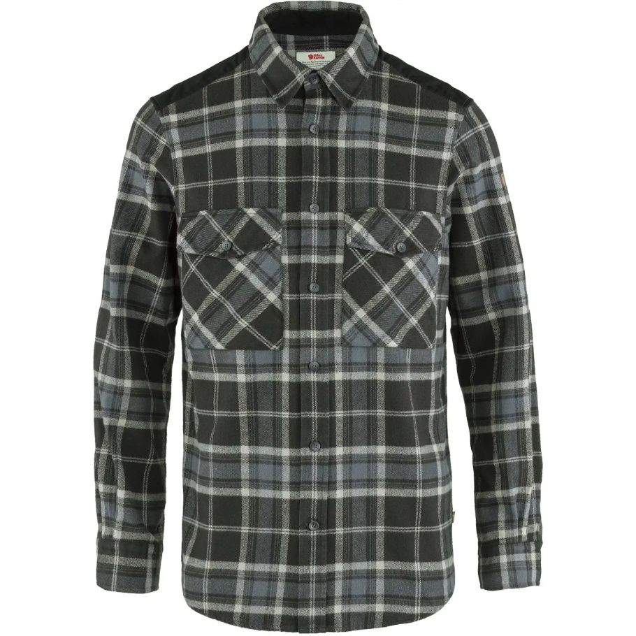 Camisa De Sarga Övik De Niebla Negra M Fjällräven Moda