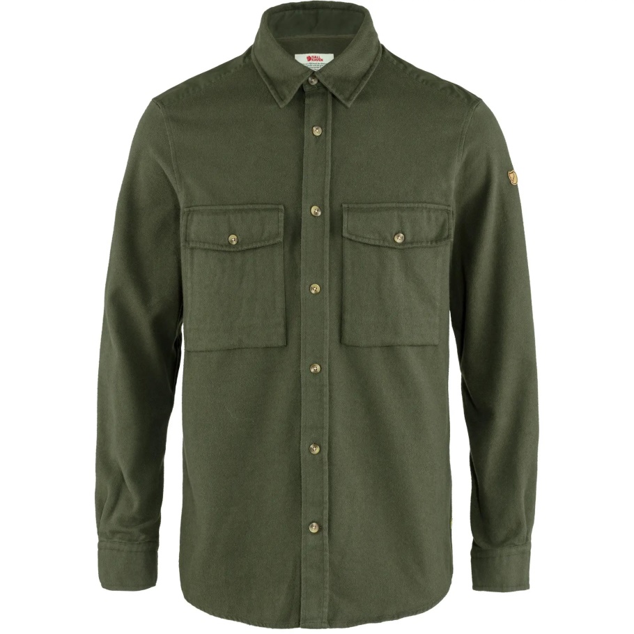Fjällräven Fashion Övik Camisa De Sarga M Bosque Profundo Bosque Profundo