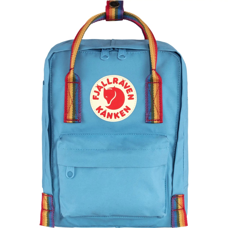 Fjällräven Moda Kånken Arcoíris Mini Aire Azul-arcoíris Patrón