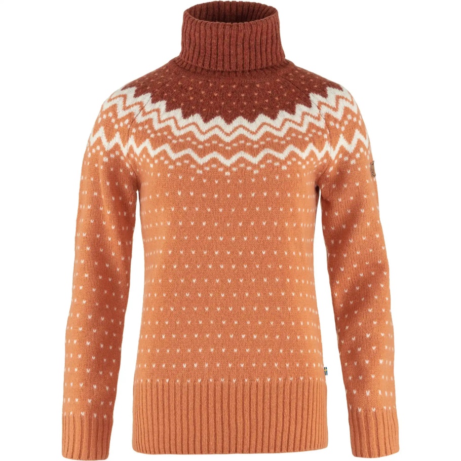 Desierto Marrón-hoja De Otoño Fjällräven Moda Övik Punto Cuello Vuelto W
