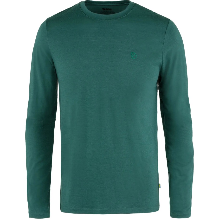 Fjällräven Moda Verde ártico Lana Abisko Manga Larga M