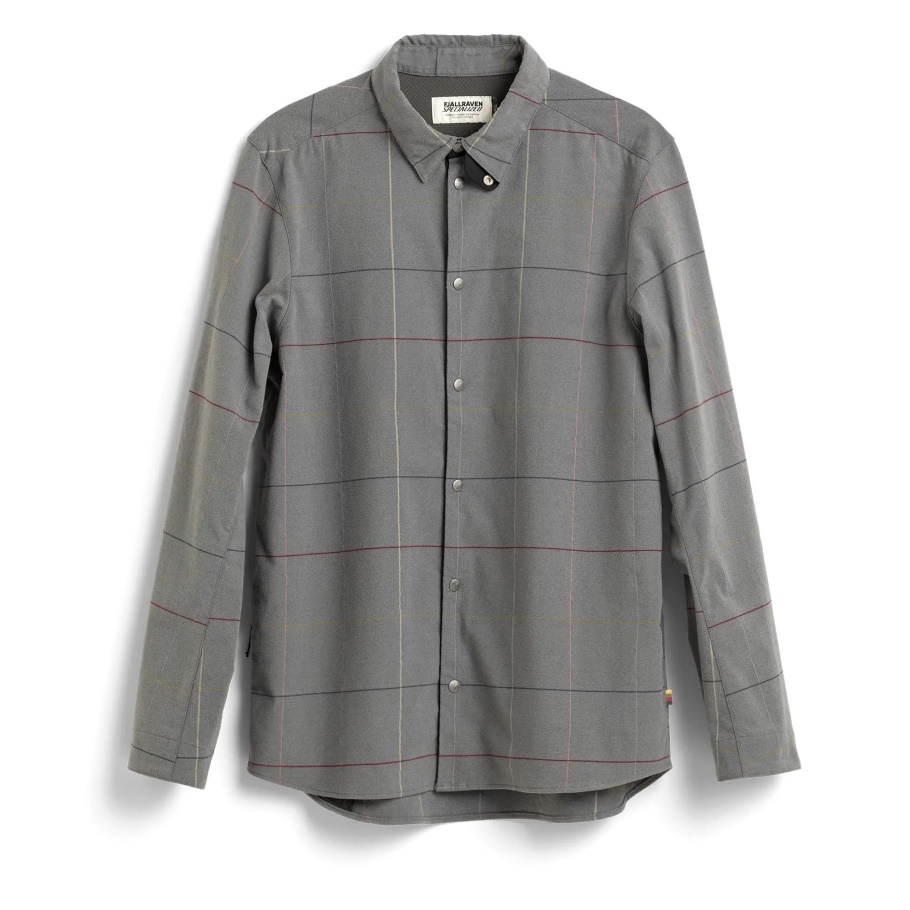 Fjällräven Fashion S/f Camisa De Franela De Jinete Manga Larga Gris Bandera Ventana