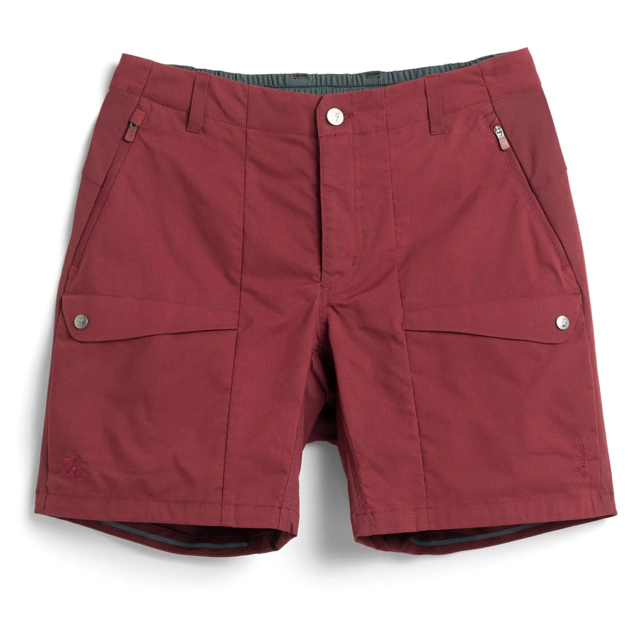 Pantalones Cortos Híbridos S/f Rider's Con Moda Fjällräven Rojo Burdeos