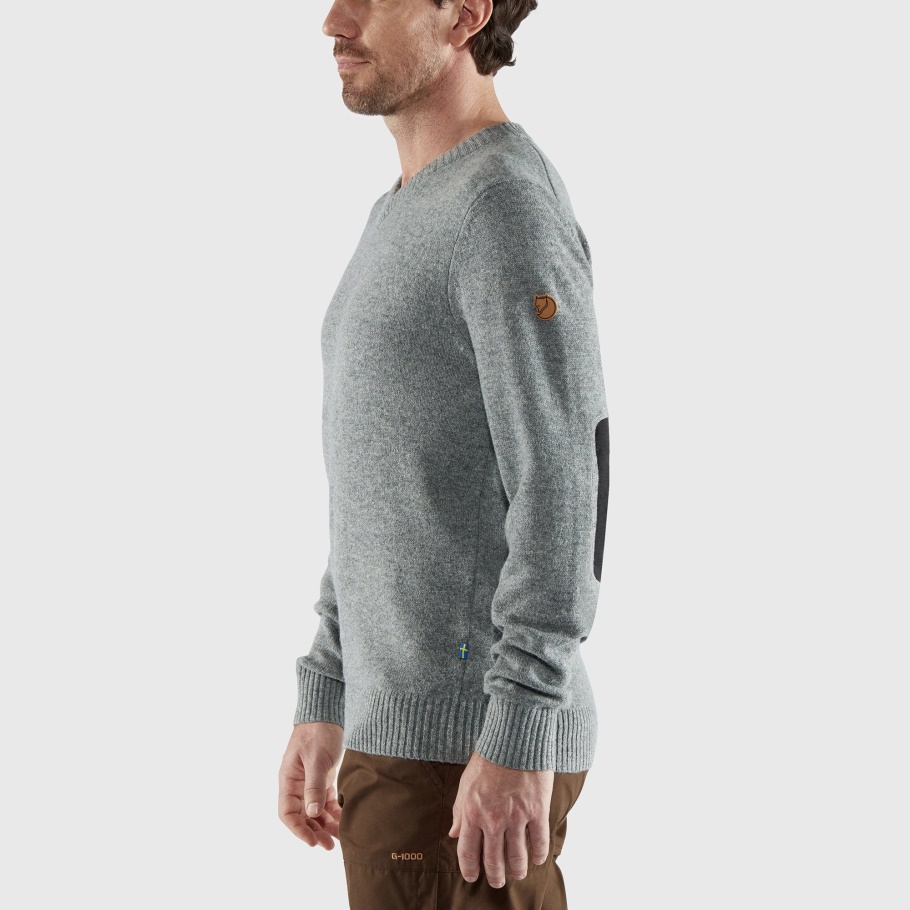 Fjällräven Fashion Övik Suéter Con Cuello En V M Gris