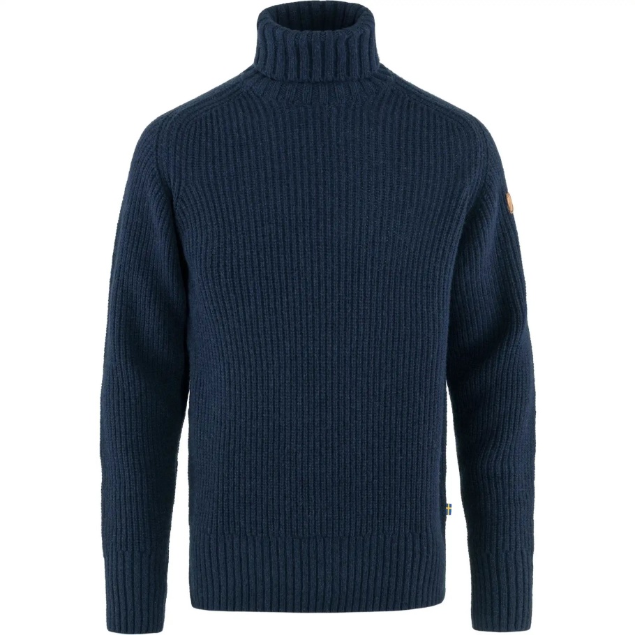 Fjällräven Fashion Azul Marino Oscuro Övik Jersey Con Cuello Vuelto M