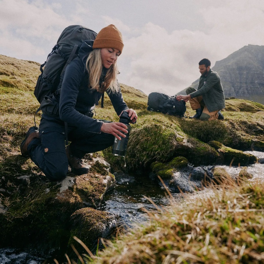 Pantalones De Keb De Basalto Con Moda Corta Fjällräven