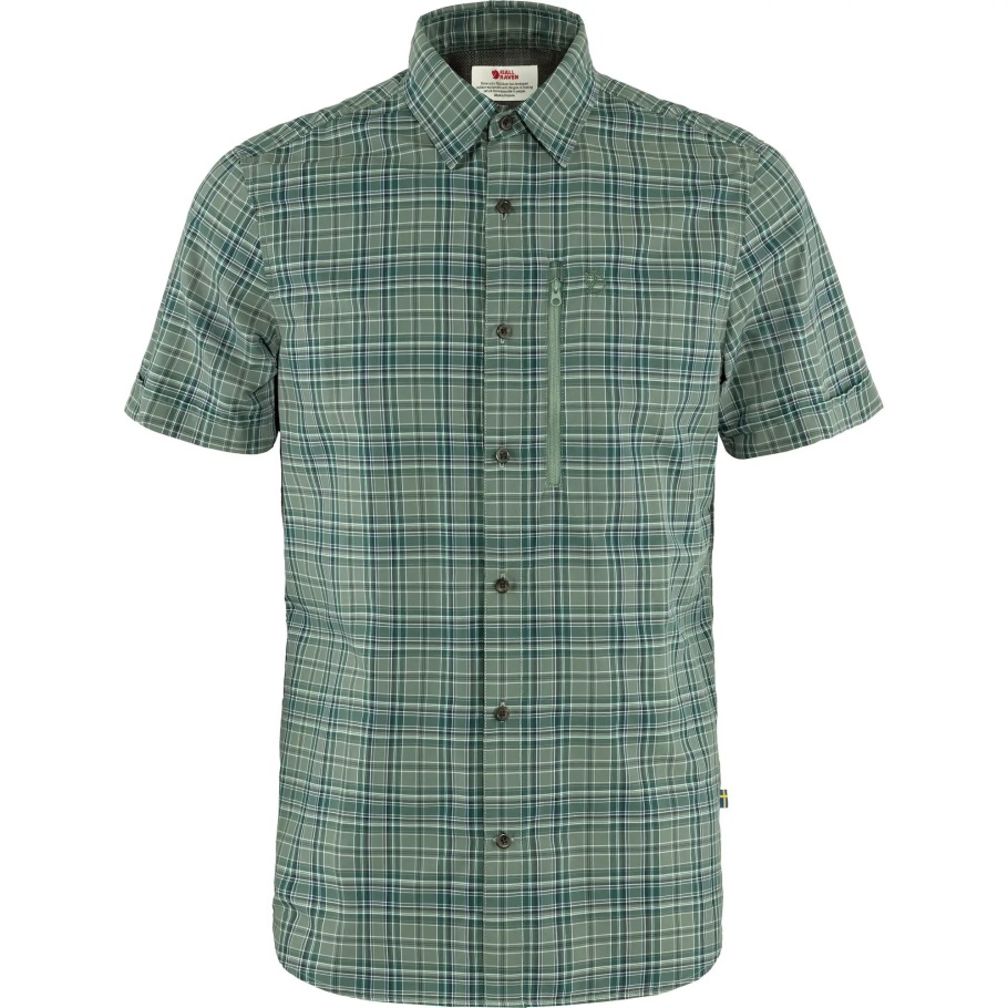 Fjällräven Moda Abisko Caminata Camiseta Ss M Arctic Green-patina Green