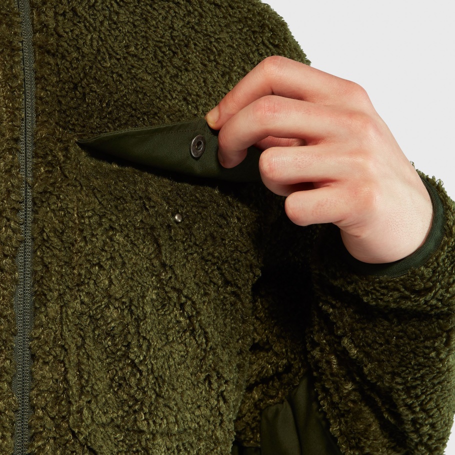Fjällräven Fashion Greenland Pile Fleece M Gris Oscuro