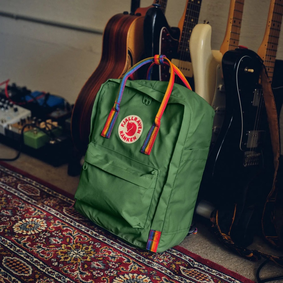 Abeto Verde-arco Iris Patrón Fjällräven Moda Kånken Arco Iris
