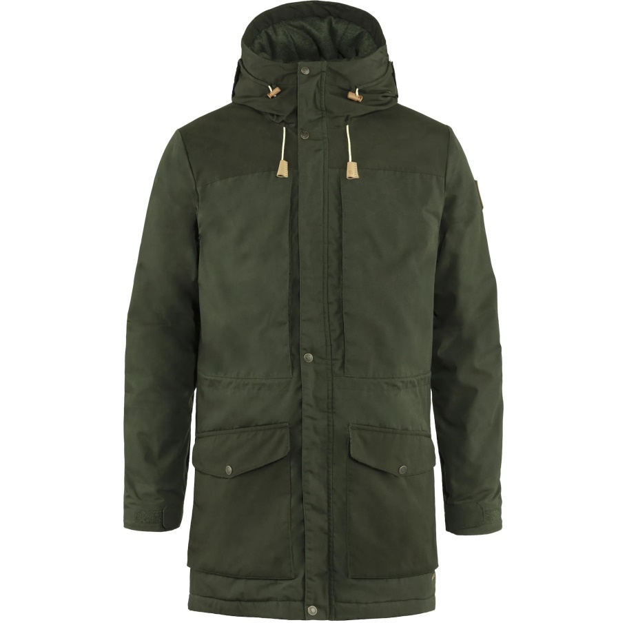 Parka Acolchada De Lana Singi M Deep Forest Fjällräven Moda