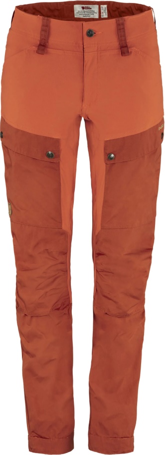 Pantalones Keb W Cabina Corta Rojo-serbal Rojo Fjällräven Moda