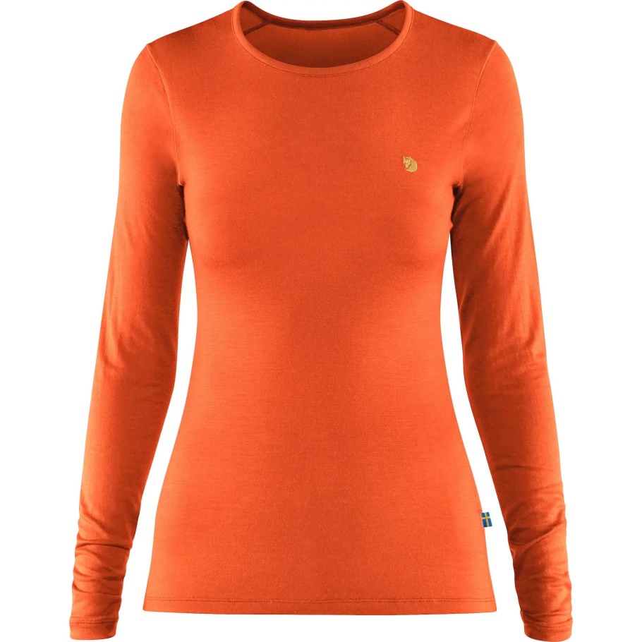 Hokkaido Naranja Montaña Zorro Moda Bergtagen Thinwool Ls W