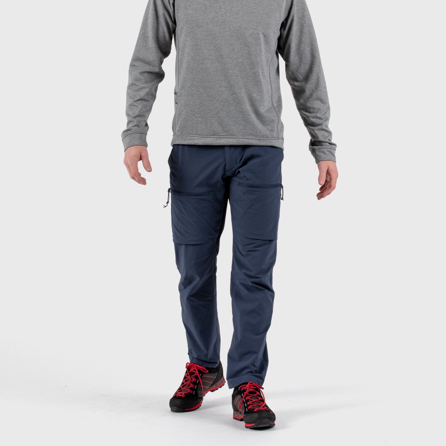Azul Marino Fjällräven Moda Alta Costa Caminata Pantalones M Reg